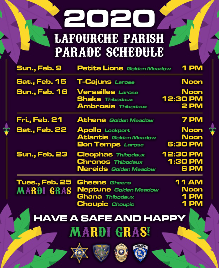 Mardi Gras – Lafourche Parish Sheriff's Office